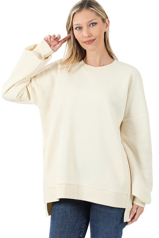 Cream Long Sleeve Sweatshirt