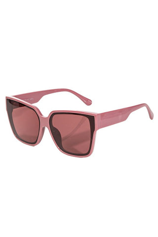 Square Wayfarer Mauve Sunglasses