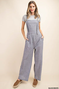 Overall Pants with Leg Button Down